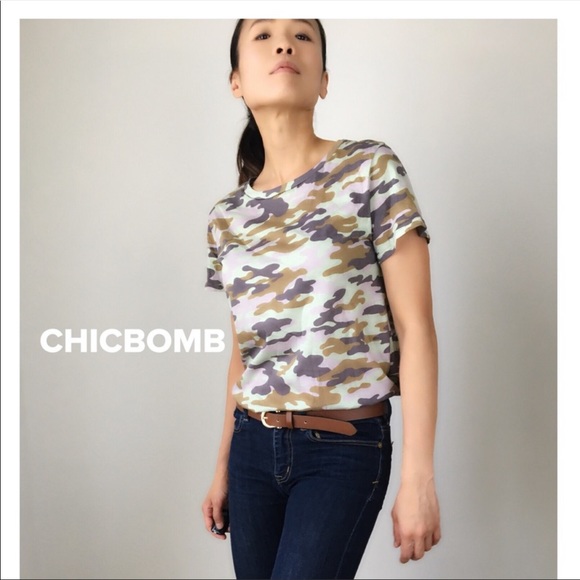 PINK GRAY CAMO Tee - Picture 3 of 6